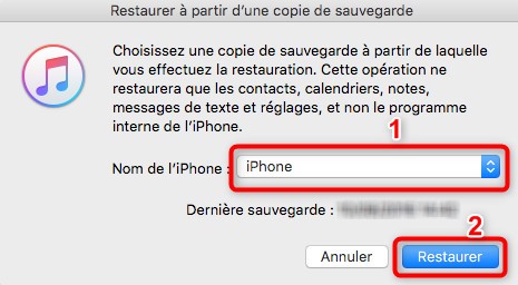 2 recuperation de la sauvegarde itunes 2 recuperation de la sauvegarde itunes