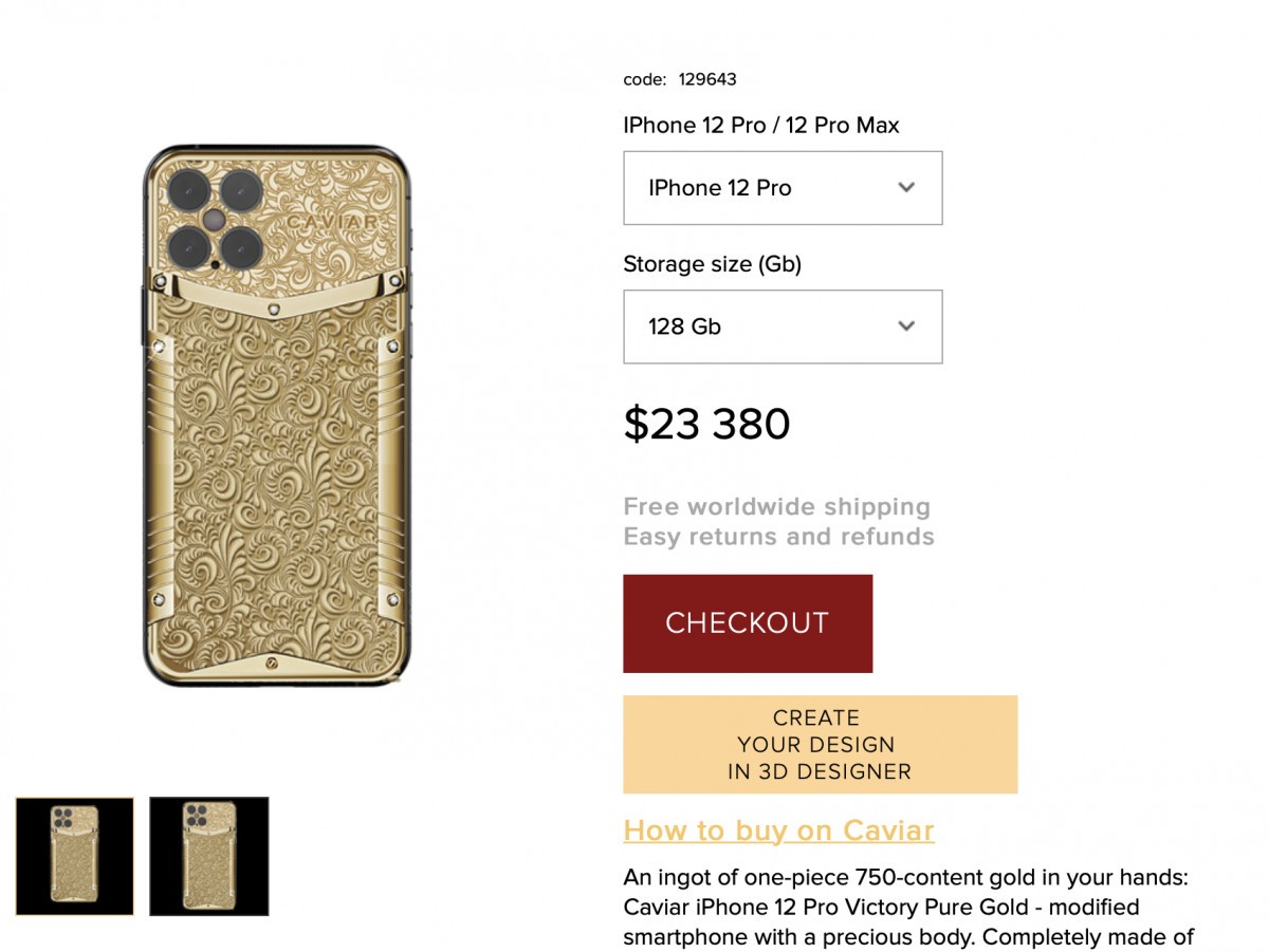 Turn your future iPhone 12 Pro into... gold bar!