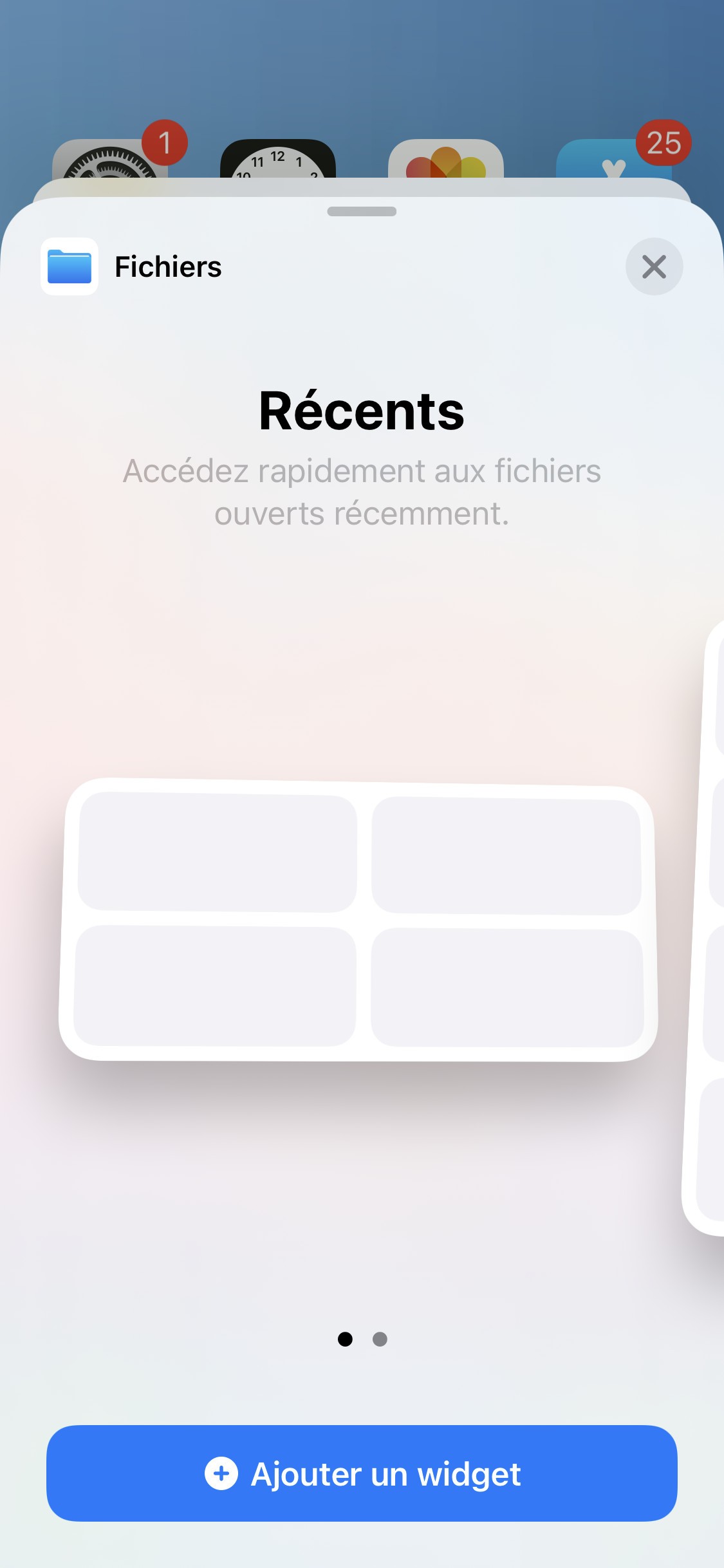 ios 14 beta 2 widget fichiers