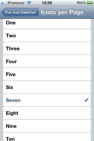 Five Icon Switcher Five Icon Switcher