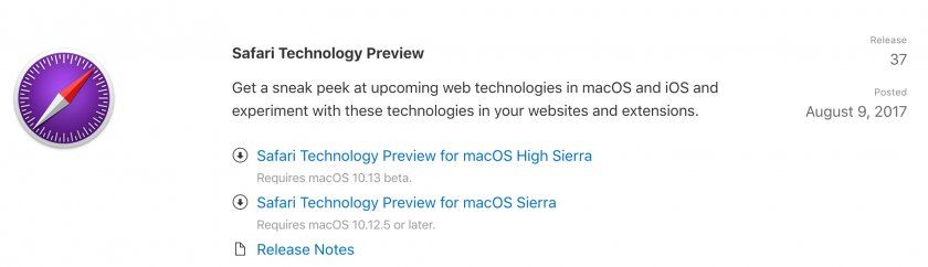 apple safari technology preview 37 apple safari technology preview 37