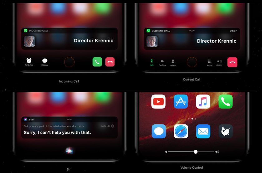 concept ios 12 iphone 8s home bar 1