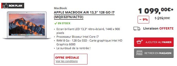 macbook air 13 pouces 2017 promo pas cher  macbook air 13 pouces 2017 promo pas cher