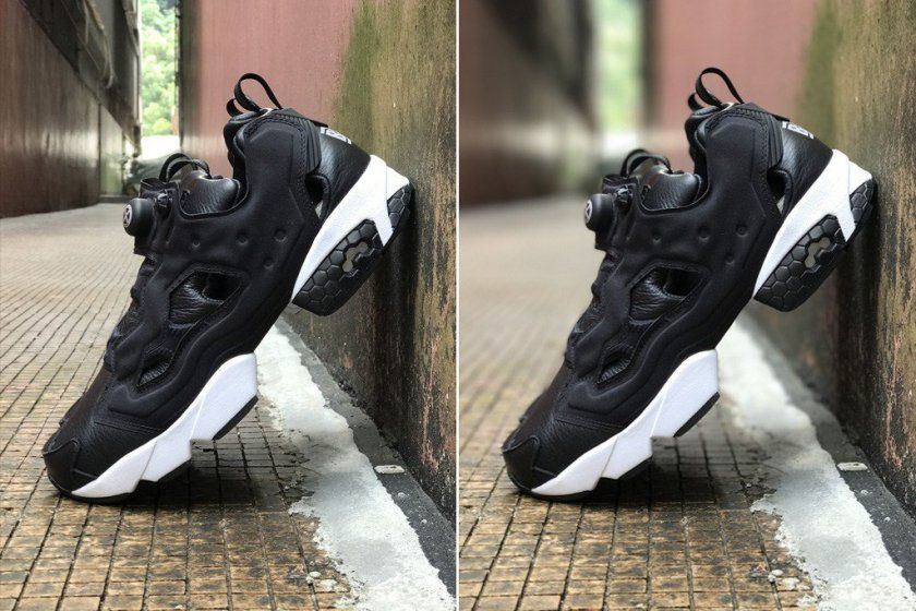 chaussure  bokeh effet mode portrait