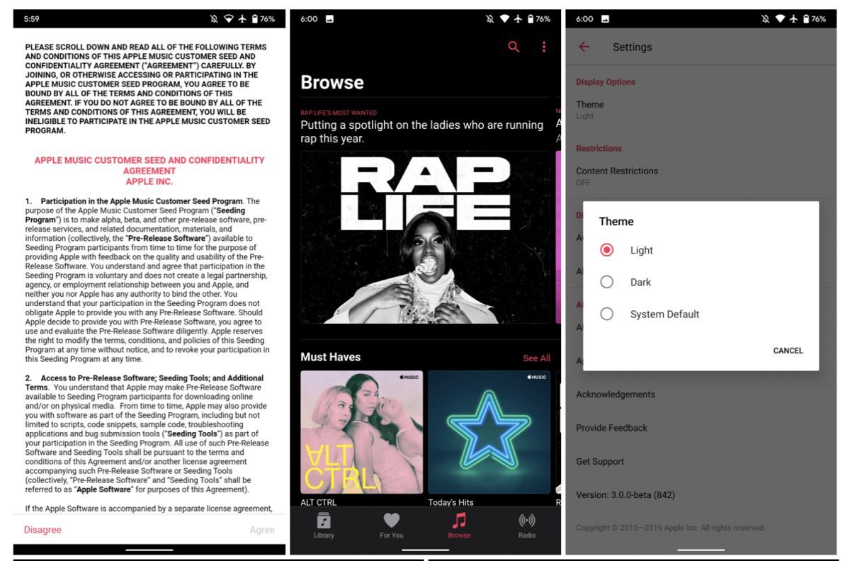apple music android beta 3 apple music android beta 3