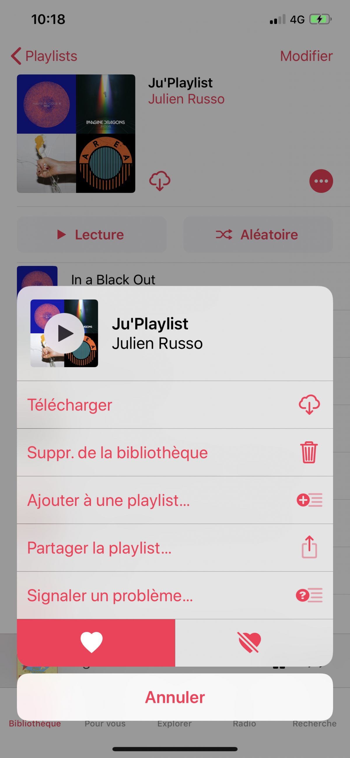 t l charger une playlist apple music
