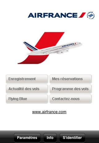 Air France Atterrit Sur App Store - IPhone Soft