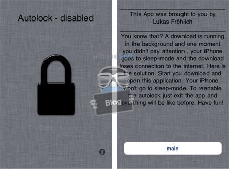 Autolock-Disabled App