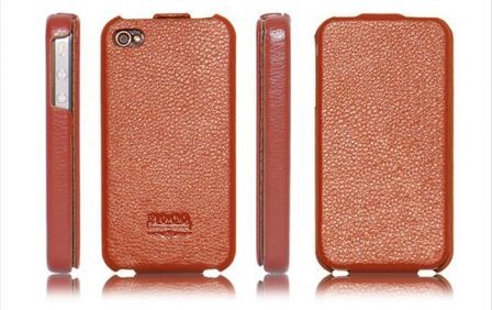Etui Cuir Luxe Hoco Duke pour Apple iPhone 4 (Marron) Etui Cuir Luxe Hoco Duke pour Apple iPhone 4 (Marron)