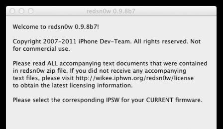 redsnow0.9.8b7