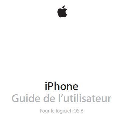 Guide de l'utilisateur pour le logiciel iOS 6