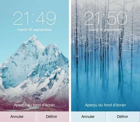 fond decran ios sept