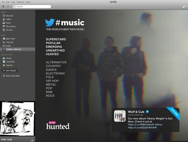 twitter music spotify