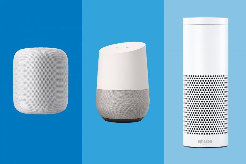 apple homepod google home amazon echo