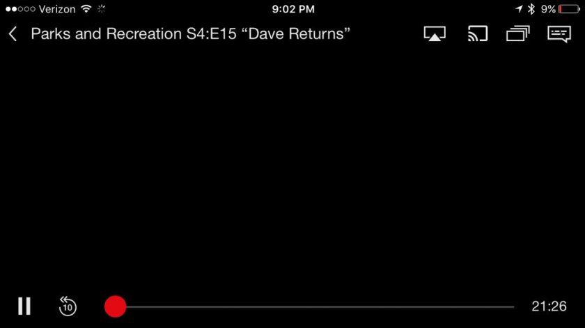 netflix capture decran noire impossible iphone