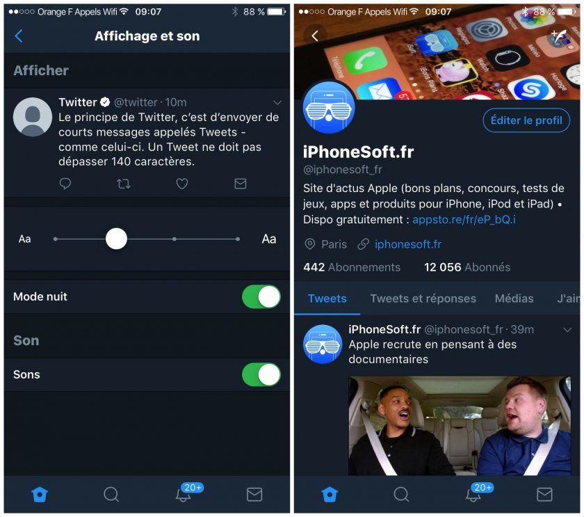twitter mode nuit comment faire ios twitter mode nuit comment faire ios