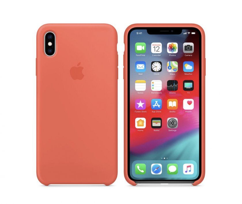 coque silicone iphone xs orange