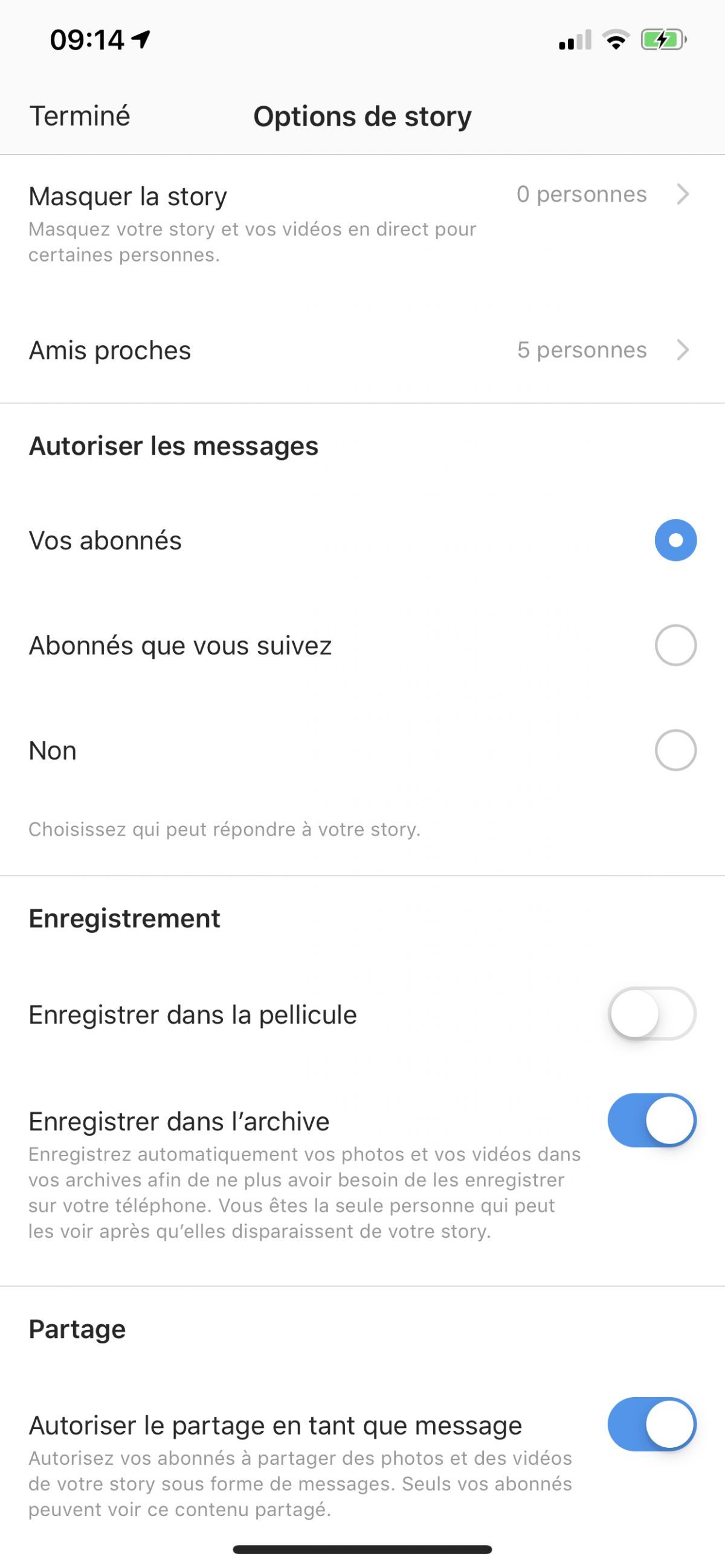 les options de story instagram les options de story instagram