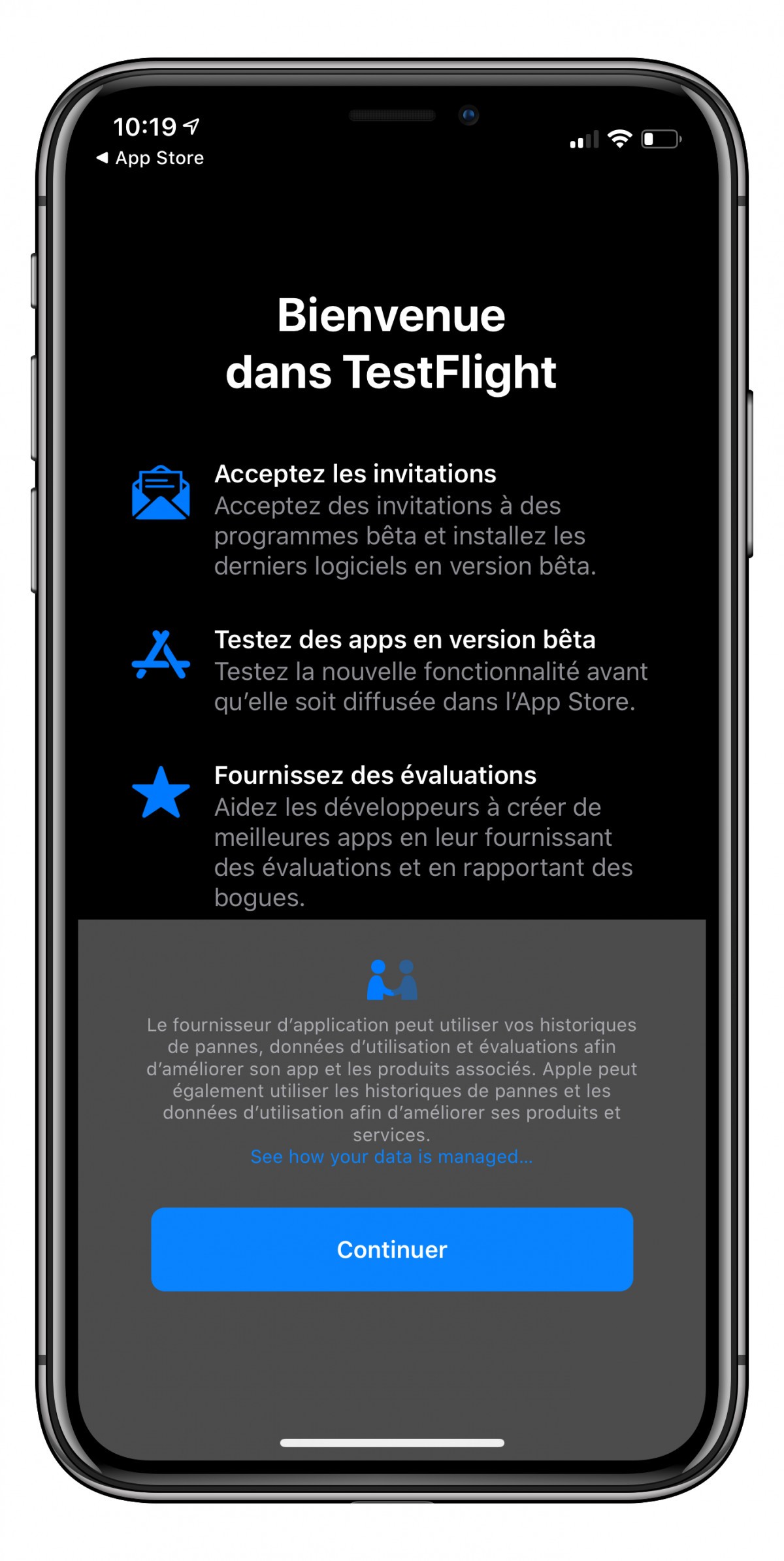 testflight mode sombre ios 13 testflight mode sombre ios 13