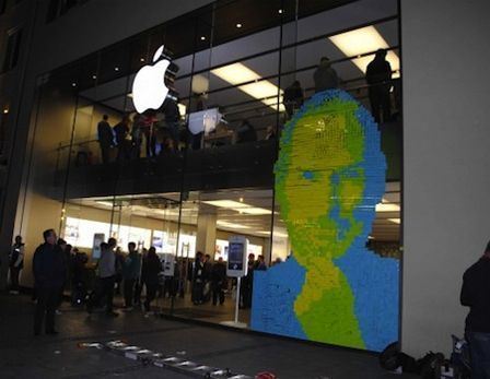 Steve Jobs en post-it