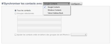 synchronisation contacts synchronisation contacts