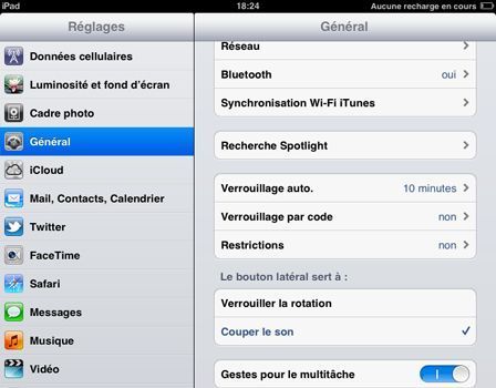 Verrouillage Auto Verrouillage Auto