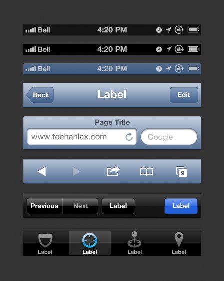 psd ios 6 psd ios 6
