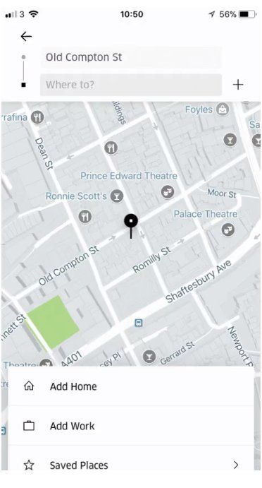 uber destination uber destination