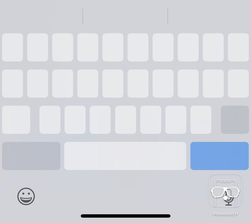astuce ios 12 clavier trackpad barre espace