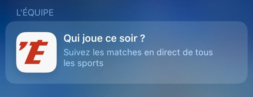lequipe raccourci siri