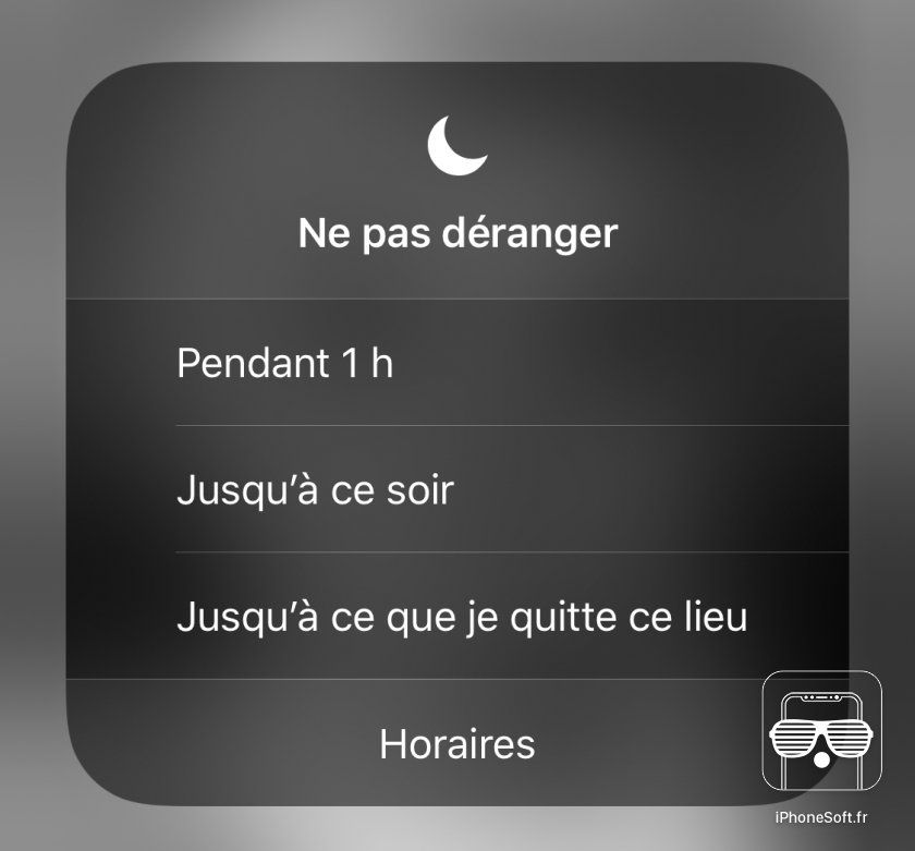ne pas deranger astuce ios 12 raccourci