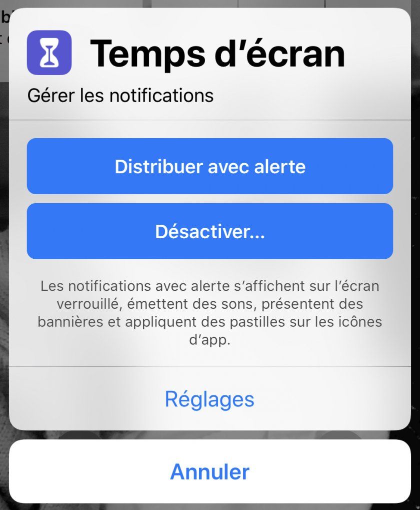notifications ios 12 astuce