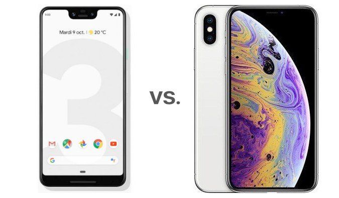 Google pixel 3xl vs iphone xs max