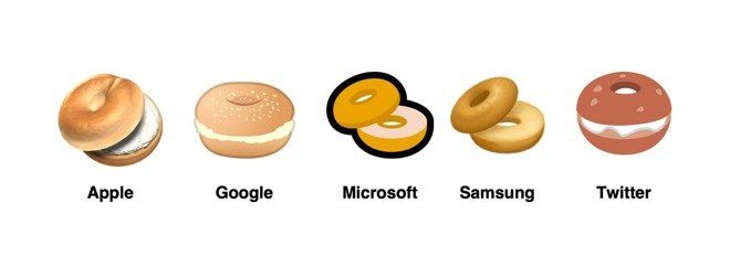 samsung bagel emoji