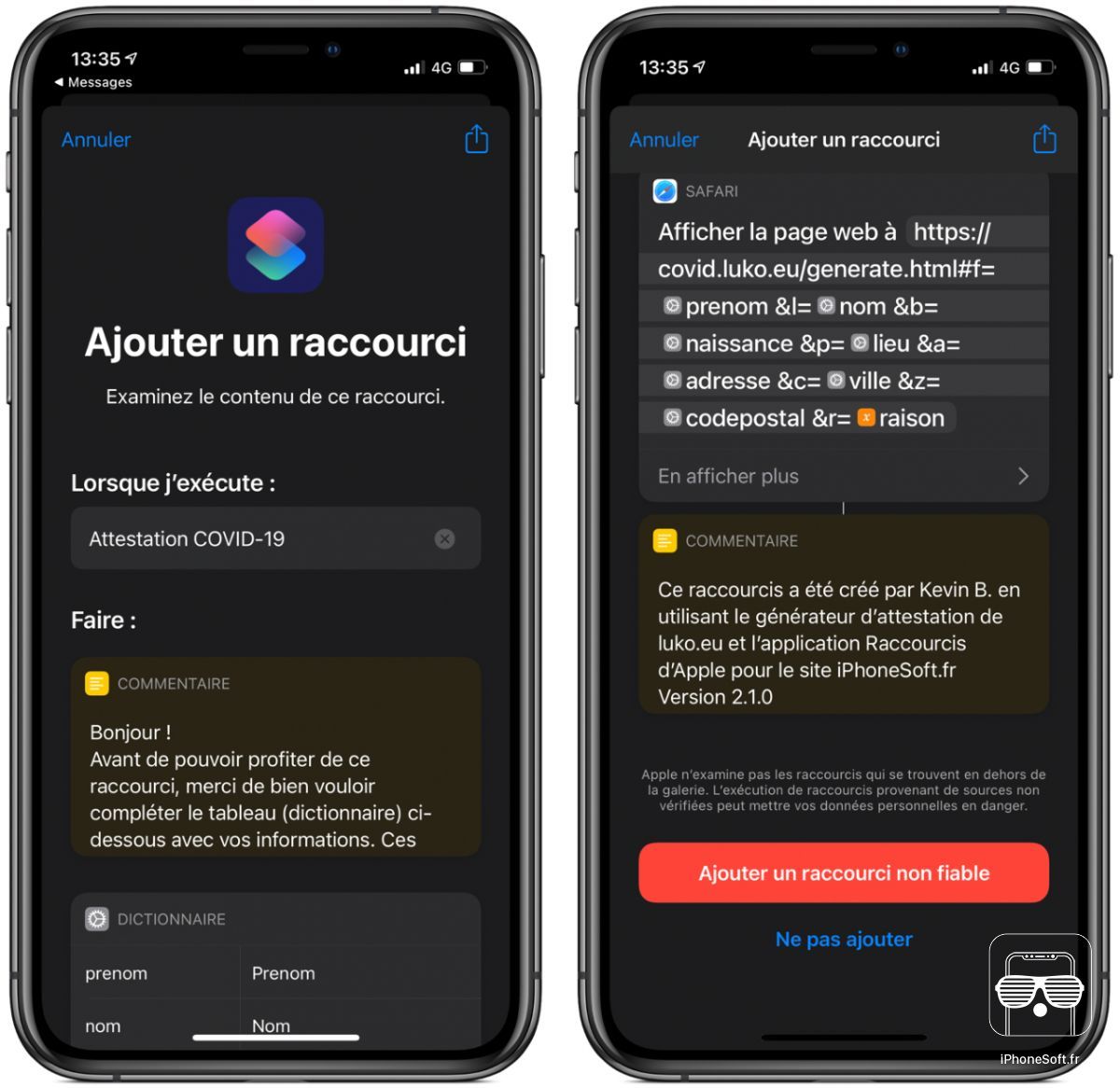 tuto generation attestation2