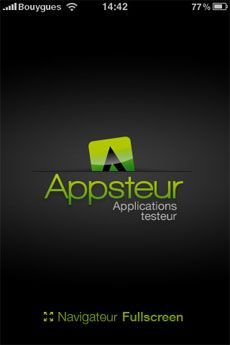 L'application d'Appsteur est disponible