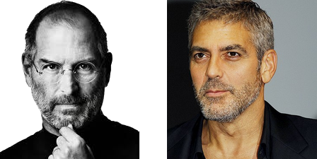 Steve Jobs & Georges Clooney Steve Jobs & Georges Clooney