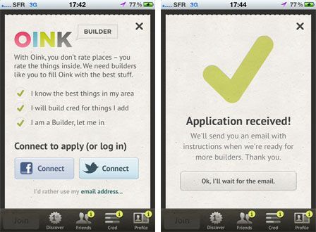 Oink, la nouvelle application tendance ?