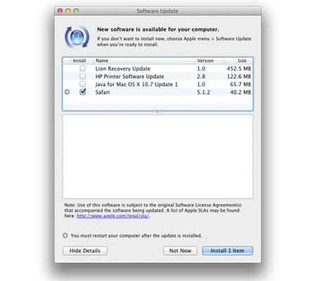 Safari 5.1.2 Safari 5.1.2