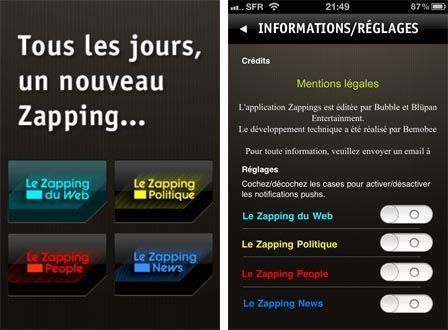 Zapping : un concentré de vidéos dans votre poche !