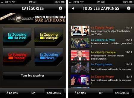 Zapping : un concentré de vidéos dans votre poche !