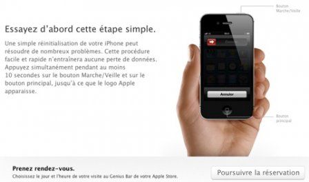 Genius Bar recommande le redémarrage Genius Bar recommande le redémarrage