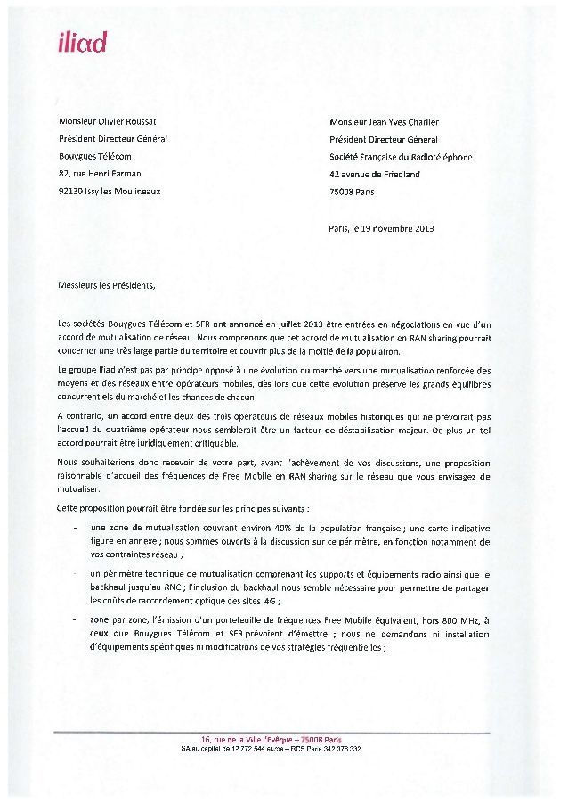 mutualisation reseau free mutualisation reseau free