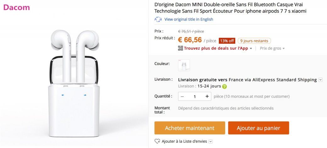 airpod chinois