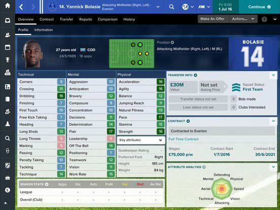 football manager touch