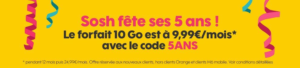 sosh promo 5 ans sosh promo 5 ans