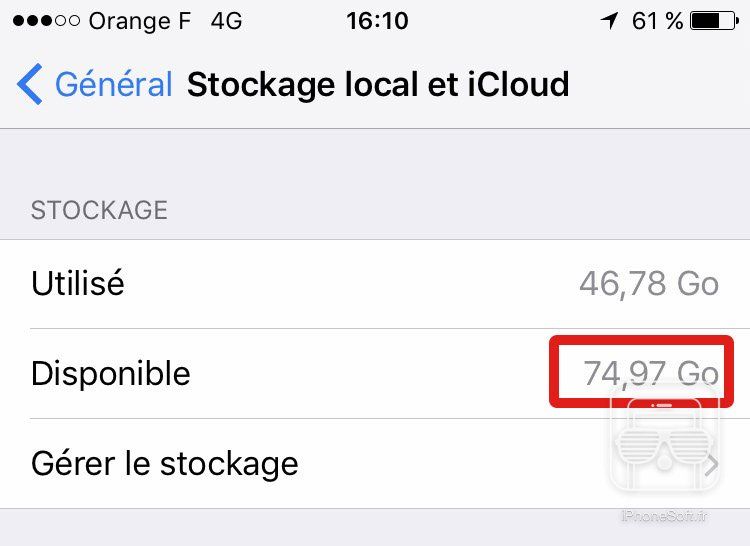 tuto iphone stockage gagner ios 10 tuto iphone stockage gagner ios 10