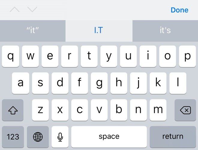 bug autocorrect ios