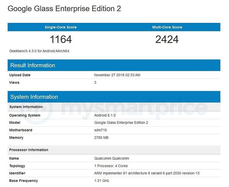 google glass enterprise edition 2 geekbench w782 google glass enterprise edition 2 geekbench w782
