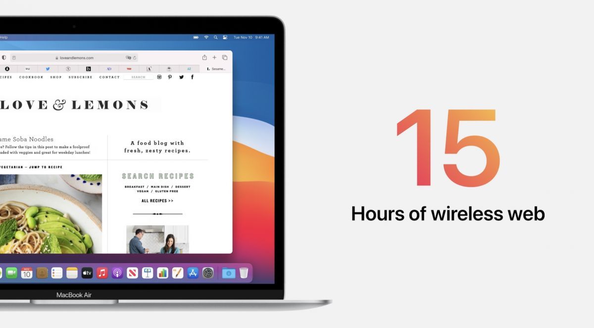 evenement apple novembre 2020 macbook air batterie 1